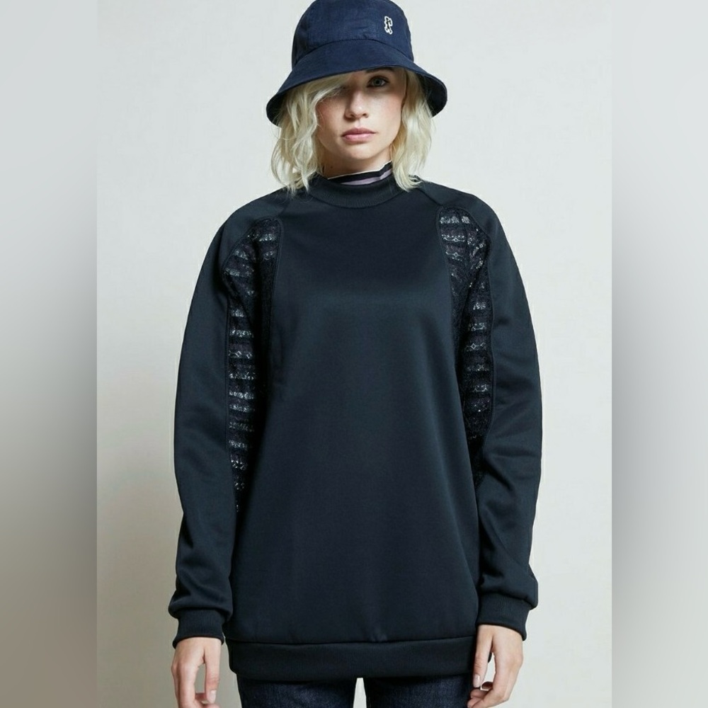 Adidas women lace sweatshirt